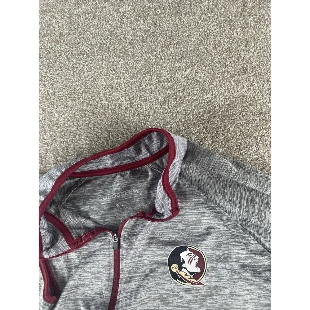 Colosseum Athletics Florida State Seminoles 1/4 Zip Pullover Jacket Mens XL NCAA